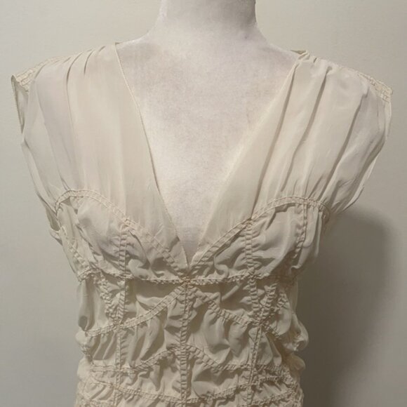 VINTAGE JEAN PAUL GAULTIER DRAPED SHEER BODYSUIT - Picture 2 of 12